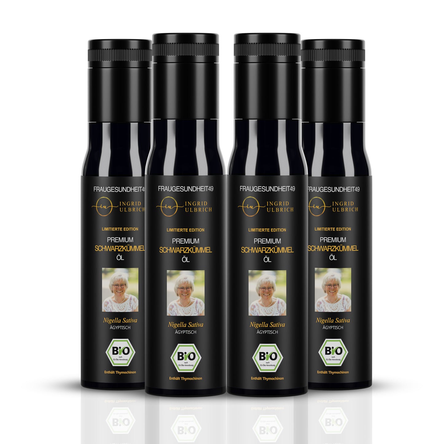 4 x Premium Bio Schwarzkümmelöl 100 ml